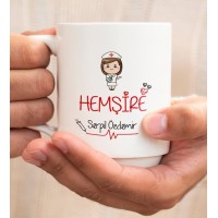 İsme Özel HemşireTemalı Kupa Bardak, Hemşireye özel kupa İsme Özel HemşireTemalı Kupa Bardak, Hemşireye özel kupa