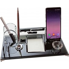 Masaüstü Kristal Kalemlik Ataçlık Notluk Telefon Standı İsimlik Seti Masaüstü Kristal Kalemlik Ataçlık Notluk Telefon Standı İsimlik Seti